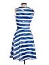 Apt. 9 Stripes Blue Cocktail Dress Size 8 - photo 2