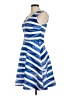 Apt. 9 Stripes Blue Cocktail Dress Size 8 - photo 5