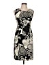 Talbots Graphic Black Cocktail Dress Size 6 Petite - photo 1