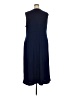 Kozan Solid Blue Casual Dress Size 2X - photo 2