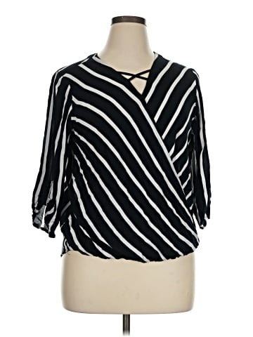Maurices 3/4 Sleeve Blouse (view 1)