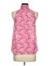 A.L.C. 100% Silk Pink Sleeveless Silk Top Size 6 - photo 2