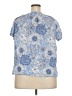 Van Heusen 100% Cotton Blue Short Sleeve Blouse Size XXL - photo 2