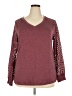Automet Burgundy Long Sleeve T-Shirt Size 2X - photo 1
