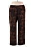 Susan Graver Paisley Brown Casual Pants Size 2X - photo 1
