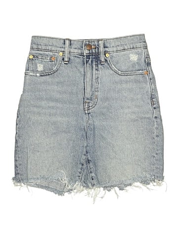 Madewell High-Rise Mid-Length Denim Shorts in Lawndale Wash: TENCEL&trade; Lyocell Edition (view 1)