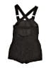 Free People Black Gray Overall Shorts Size XS - photo 2