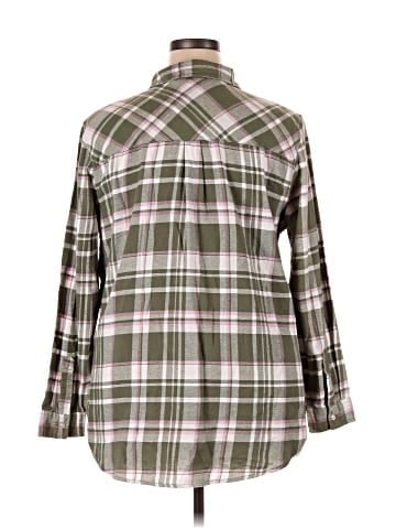 Gap 3/4 Sleeve Button-Down Shirt (view 2)
