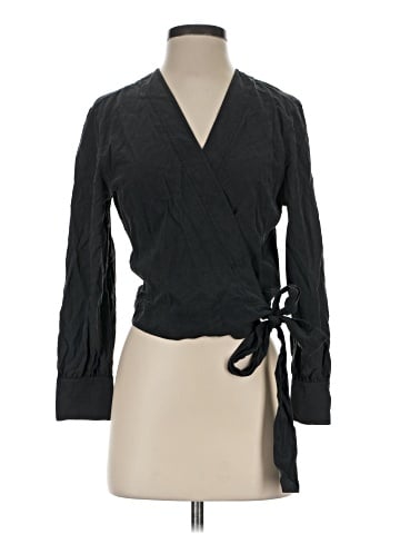 Everlane Long Sleeve Silk Top (view 1)