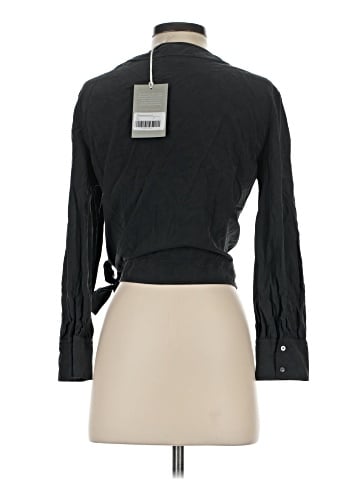 Everlane Long Sleeve Silk Top (view 2)