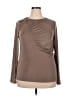 ELOQUII Brown Long Sleeve Top Size 18 Plus - photo 1