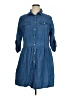 Millenium 100% Cotton Blue Casual Dress Size 1X - photo 1