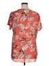 Spense 100% Polyester Orange Short Sleeve Blouse Size XL - photo 2