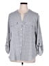 Notations Gray 3/4 Sleeve Blouse Size 2X - photo 1