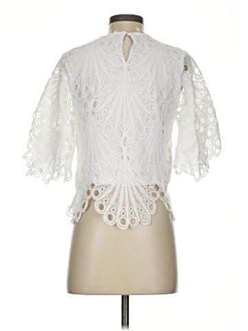 Blue Tassel 3/4 Sleeve Blouse (view 2)
