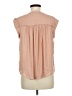 Maison d' Amelie 100% Polyester Tan Short Sleeve Blouse Size M - photo 2