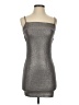 Topshop Metallic Silver Cocktail Dress Size 2 - photo 1