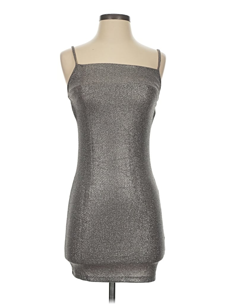 Pre-owned Topshop Cocktail Dress In Silver