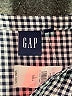 Gap 100% Cotton Checkered-gingham Black 3/4 Sleeve Button-Down Shirt Size L (tall) - photo 7