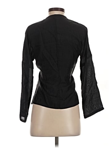 Dosa Long Sleeve Silk Top (view 2)
