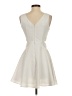 Assorted Brands Solid Ivory Cocktail Dress Size S - photo 2
