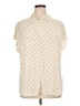 Worthington Hearts Ivory Short Sleeve Blouse Size 1X - photo 1