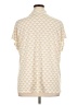 Worthington Hearts Ivory Short Sleeve Blouse Size 1X - photo 2