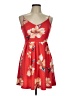 Soprano Tropical Red Cocktail Dress Size S - photo 1