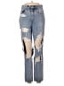 American Eagle Outfitters 100% Cotton Hearts Blue Jeans Size 4 - photo 1