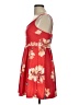 Soprano Tropical Red Cocktail Dress Size S - photo 5