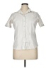 Lands' End 100% Baumwolle Ivory Short Sleeve Blouse Size 14 (petite) - photo 1