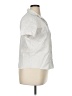 Lands' End 100% Baumwolle Ivory Short Sleeve Blouse Size 14 (petite) - photo 4