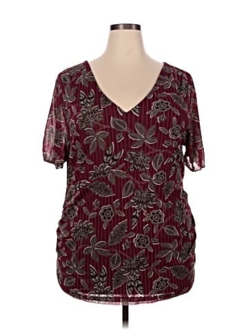 Attention Short Sleeve Blouse (view 1)