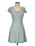 No Boundaries Solid Teal Casual Dress Size S - photo 1