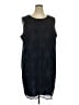 Talbots 100% Polyester Chevron-herringbone Black Casual Dress Size 22 - photo 1