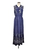 Seven Island 100% Polyester Paisley Blue Casual Dress Size M - photo 1