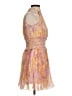 Rococo Sand 100% Polyester Yellow Cocktail Dress Size S - photo 4