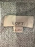 Ann Taylor LOFT 100% Cotton Chevron-herringbone Gray Blazer Size 8 - photo 6
