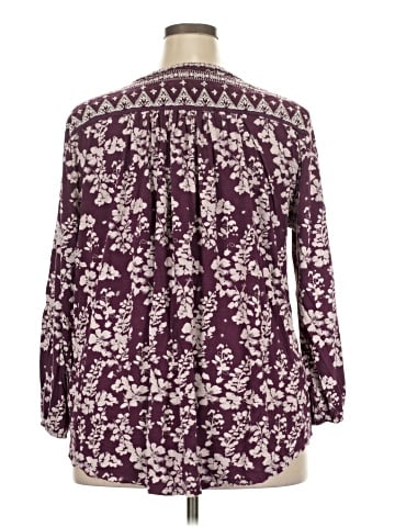 Lucky Brand 3/4 Sleeve Blouse (view 2)