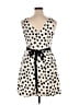 Jessica Howard 100% Polyester Polka Dots Ivory Cocktail Dress Size 14 (petite) - photo 2