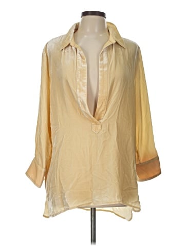 Sundance 3/4 Sleeve Silk Top (view 1)