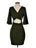 Symphony Solid Green Cocktail Dress Size S (estimated) - photo 2
