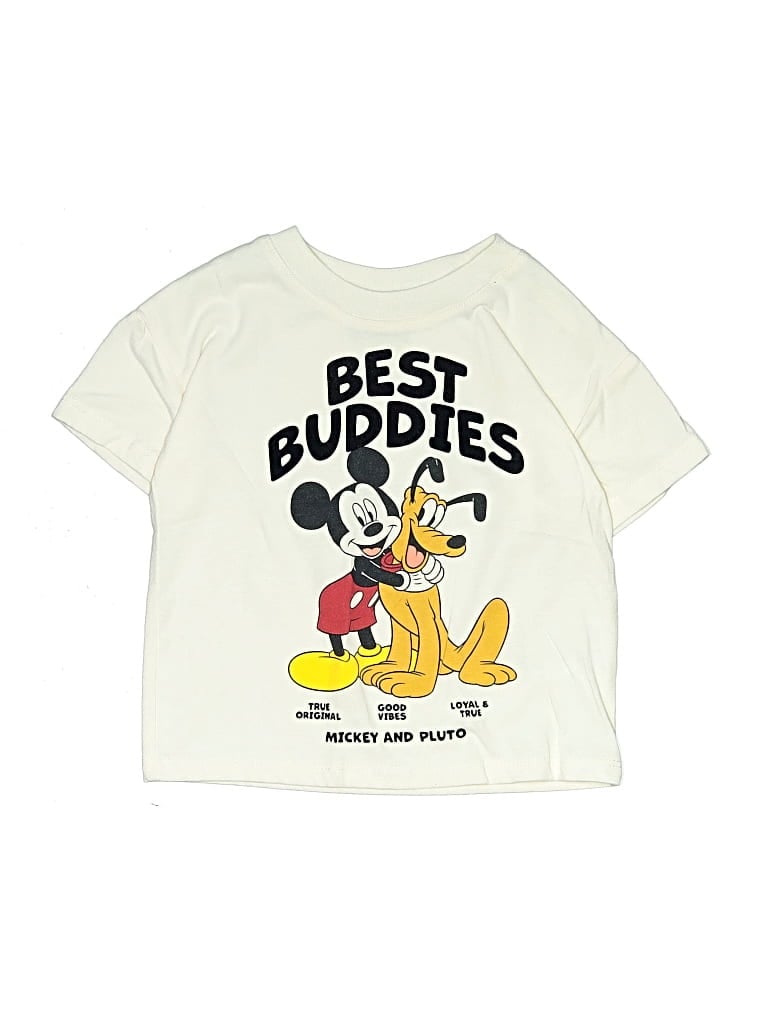 Pre-owned Disney Kids' Short Sleeve T-shirt In Ivory