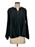 Vince. 100% Polyester Green Long Sleeve Blouse Size XS - photo 1