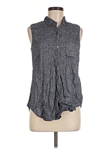 Theory Sleeveless Button-Down Shirt (view 1)