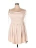 Cider Solid Tan Casual Dress Size 3X - photo 1