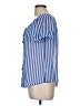 Old Navy 100% Polyester Stripes Blue Short Sleeve Blouse Size M - photo 5