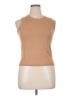August Silk Tan Sleeveless Top Size L - photo 1