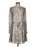 En Creme 100% Polyester Paisley Silver Cocktail Dress Size S - photo 1