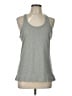 Nike 100% Polyester Solid Gray Active Tank Size L - photo 1